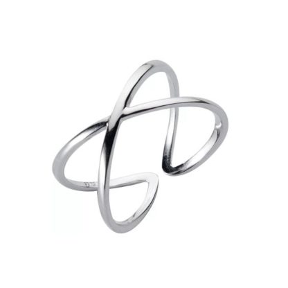 anillo cruz plata para mujer