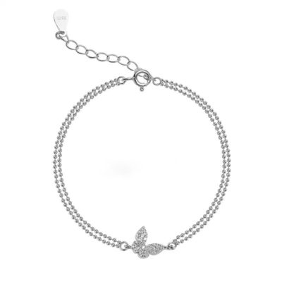 Pulsera Con Mariposa Plata Chic Bisuteria Online